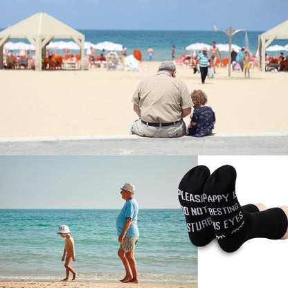 2PAIRS Pappy Gift Grandpa Gift If You Can Read This Pappy Is Resting His Eyes Funny Birthday Gifts Socks