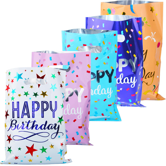 Saizone 25pcs Happy Birthday Goody Bags - Party Favors for Kids & Girls & Boys