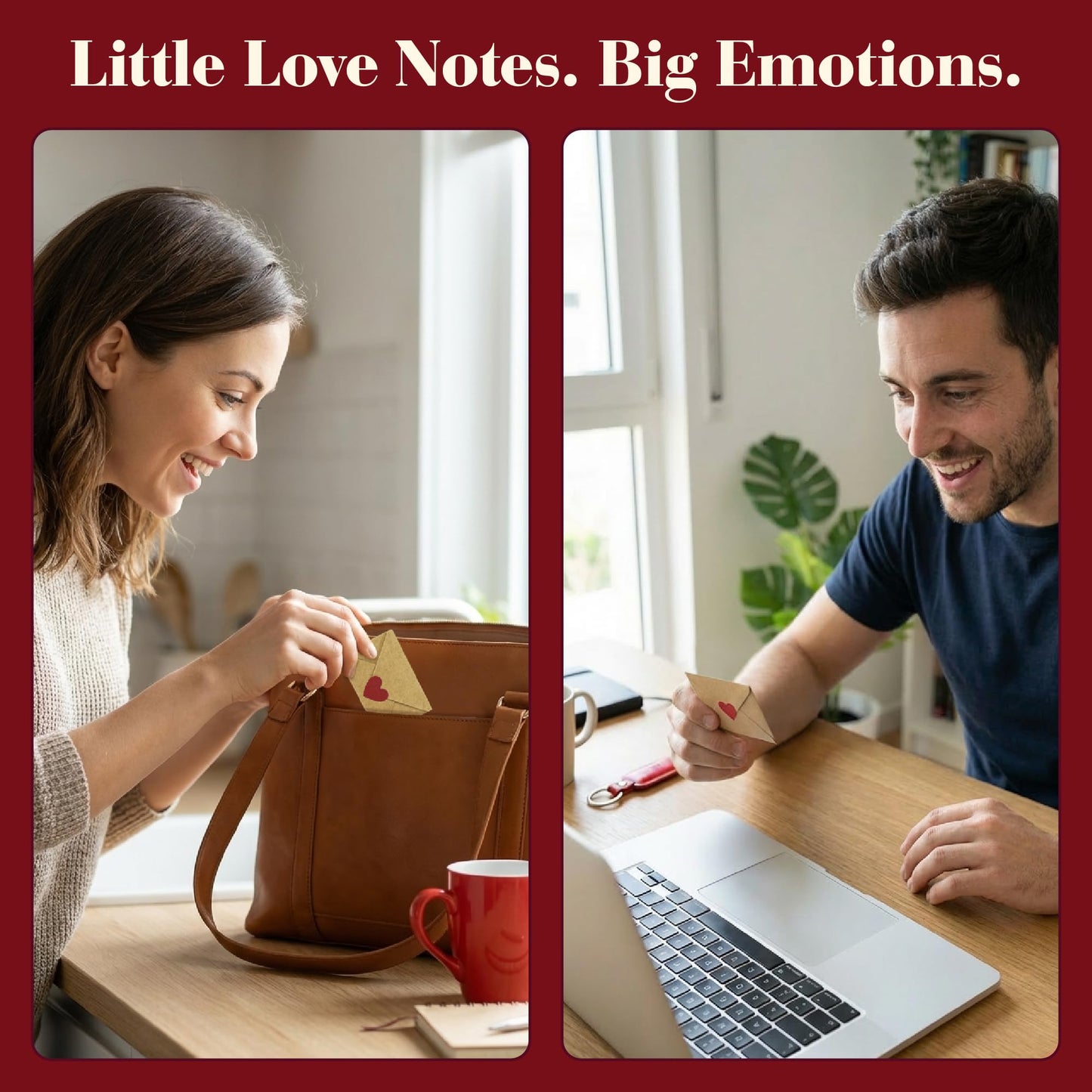 STOFINITY 60 Mini Love Notes With Envelopes - Personalized Valentines Day Gifts For Him, Her, Girlfriend - DIY Valentines Gift For Husband, Wife, Men, Women - Birthday Gifts for Boyfriend, Anniversary