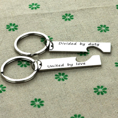 Military Going away Gifts Keychains Deployment Items Army Couple Gifts Military Keychain