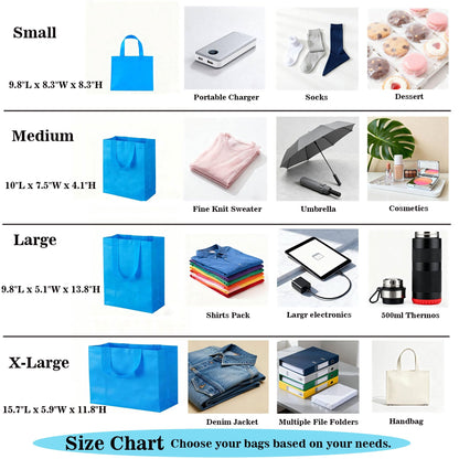 30Pcs Gift Bags Medium Size, Reusable Goodie Bag, Gift Bags with Handles for Party Favors, Birthday, Baby Shower