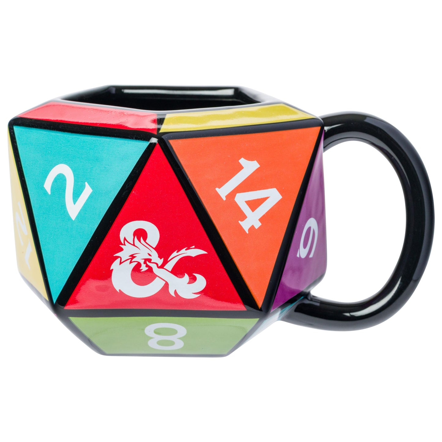Silver Buffalo Dungeons & Dragons Ceramic 3D Sculpted Mug, 20 Ounces