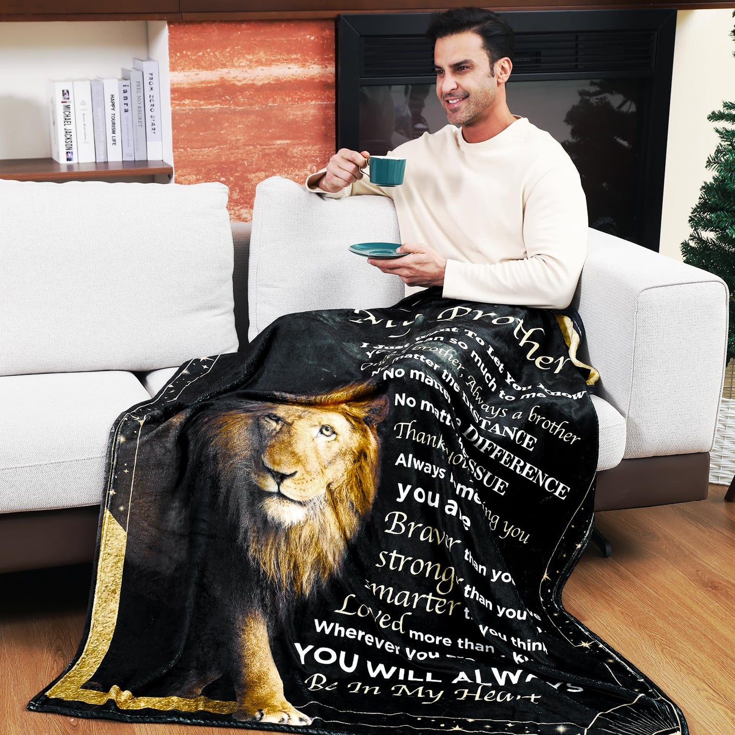 Best Brother Gifts from Sister for Birthday, Big Brother Birthday Gifts for Brother Adult from Sister,Birthday Gifts for Brothers from Sisters, 60"x50" Blanket