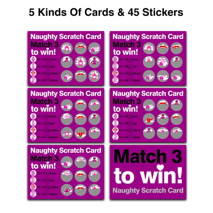 Naughty Scratch Off Game Card with Envelope - Naughty Scratch Cards for Adults - Anniversary, Birthday Gifts for Girlfriend, Wife - Rude Gift for Her (5 Pack)-02