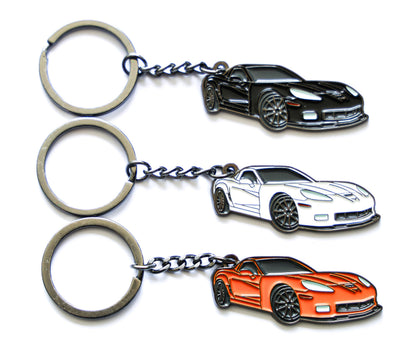 C6 Corvette Keychain - Vette Gifts for Men
