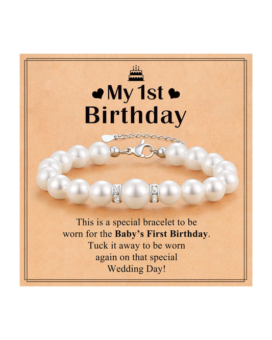 UPROMI First Birthday Gifts for Girls Bracelet