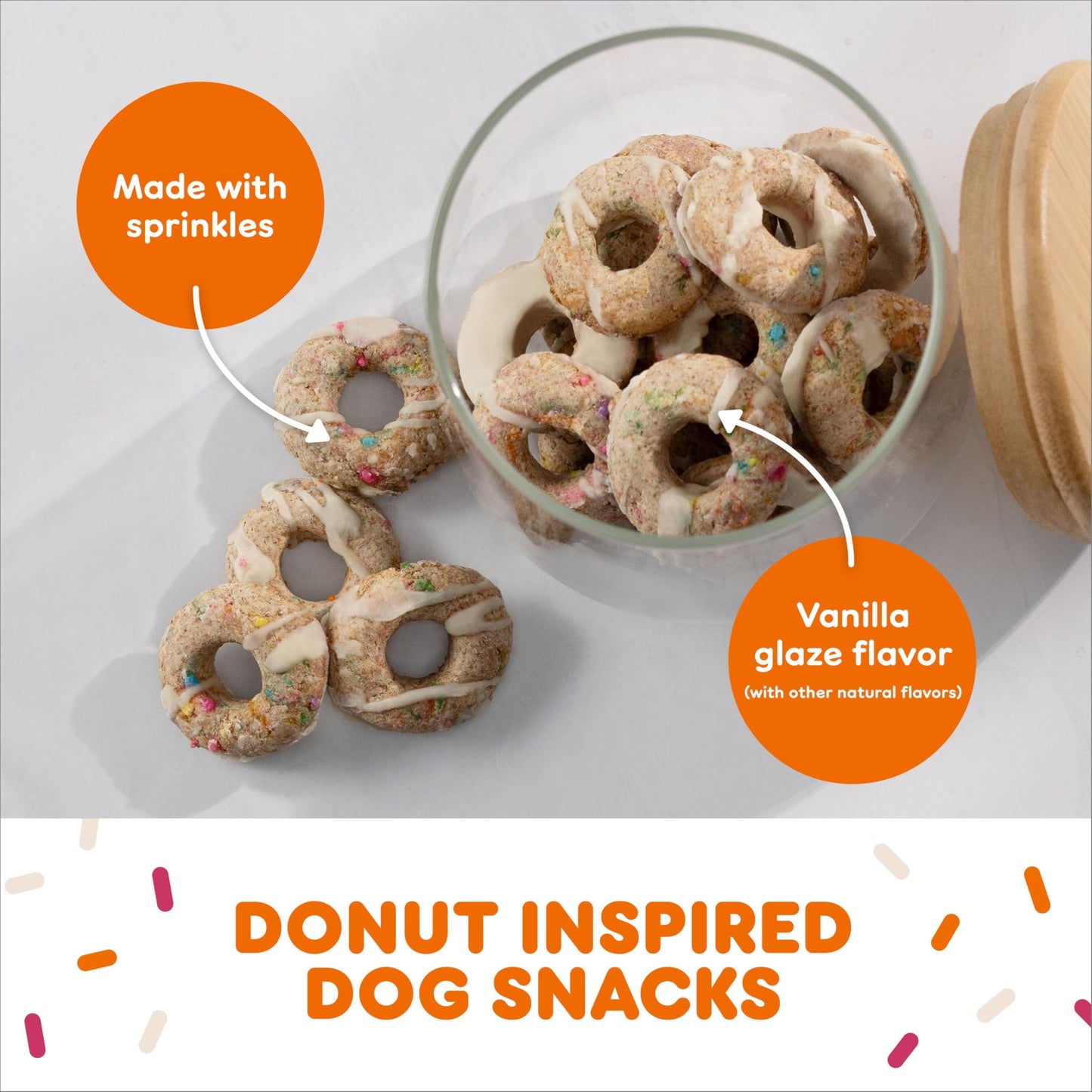 Milk-Bone Dunkin’ Vanilla Glaze Flavor Dog Biscuits with Other Natural Flavors, 8 Oz. Bag