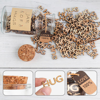 HUG in a Jar,Hug to Give Funny Birthday Gift,Hugs Gifts for Friend,Anniversaries Valentines Day,Christmas,Thanksgiving Day,Holiday.(HUG in a Jar)