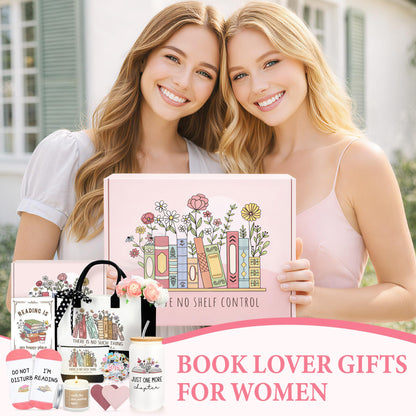 Book Lovers Gifts for Women Bookish Gifts for Book Lovers Women Books Accessories for Reading Lover Books Club Gift for Reader Cool Bookish Themed Items Set Bookworm Stuff Presents for Librarian, Girl