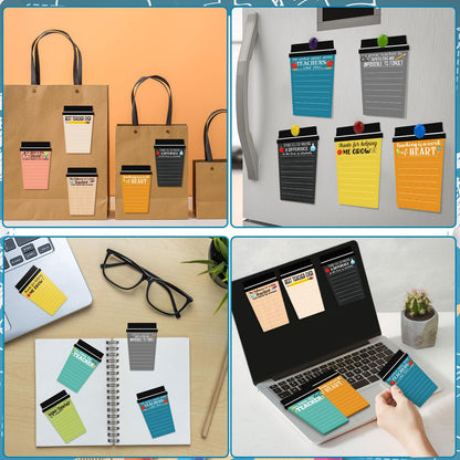 Kosiz 30 Set/90 Pcs Teacher Appreciation Gifts Bulk Coffee Cup Notepad Sticky Notes with Pen Organza Bag End of Year Teacher Gifts from Students Thank You Presents for Office School Classroom Supplies