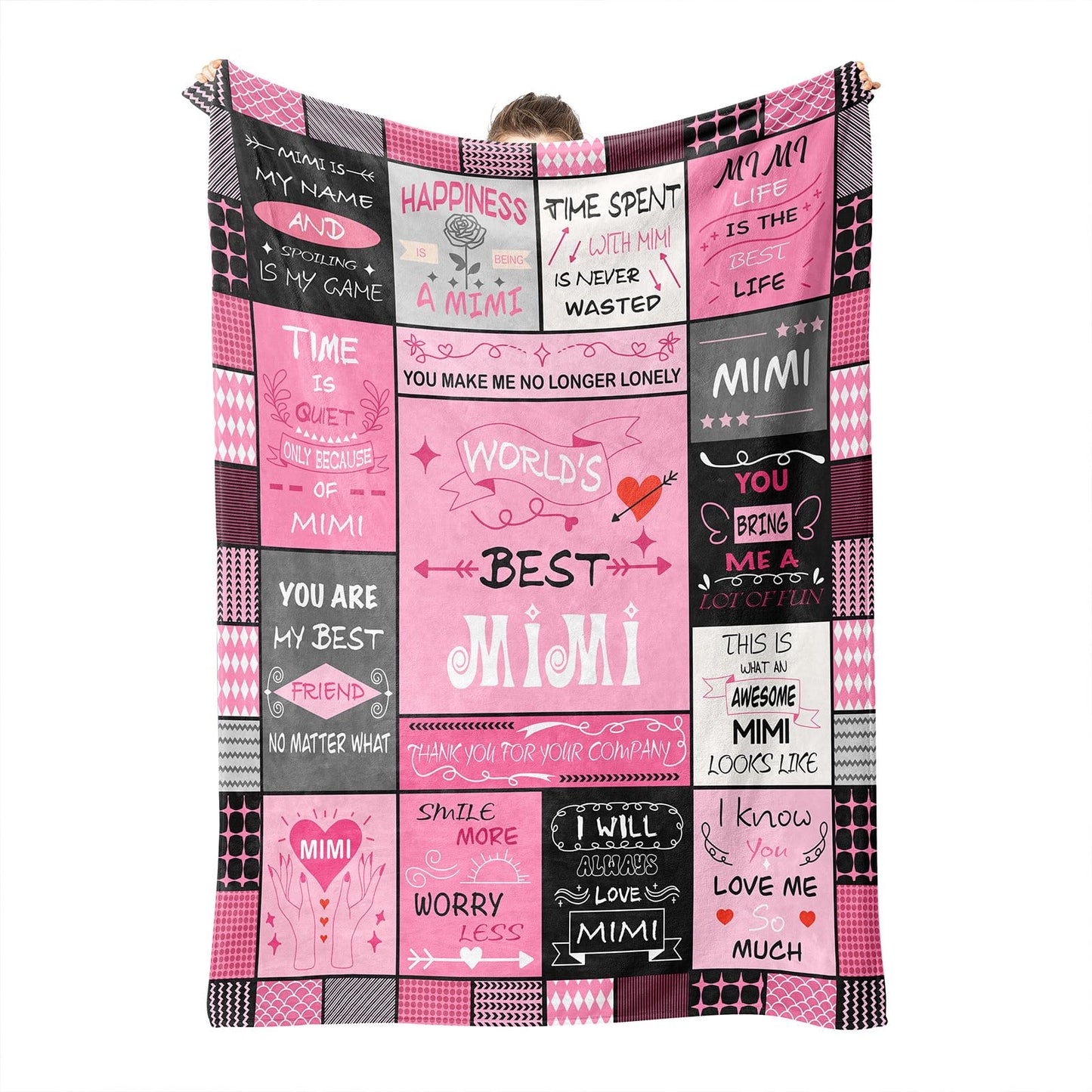 Mothers Day Blankets for Mimi,Mimi Gifts,Gifts for Mimi,Grandma Gifts,Mimi Gifts from Granddaughter,Mimi Birthday Gifts from Grandchildren,Gifts for Mimi Mothers Day Blanket 50"x60"