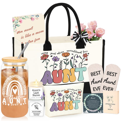 DOGMEM Aunt Gifts, Best Auntie Gift ideas, Brithday Gift from Niece Nephew, Aunt Gifts for Women