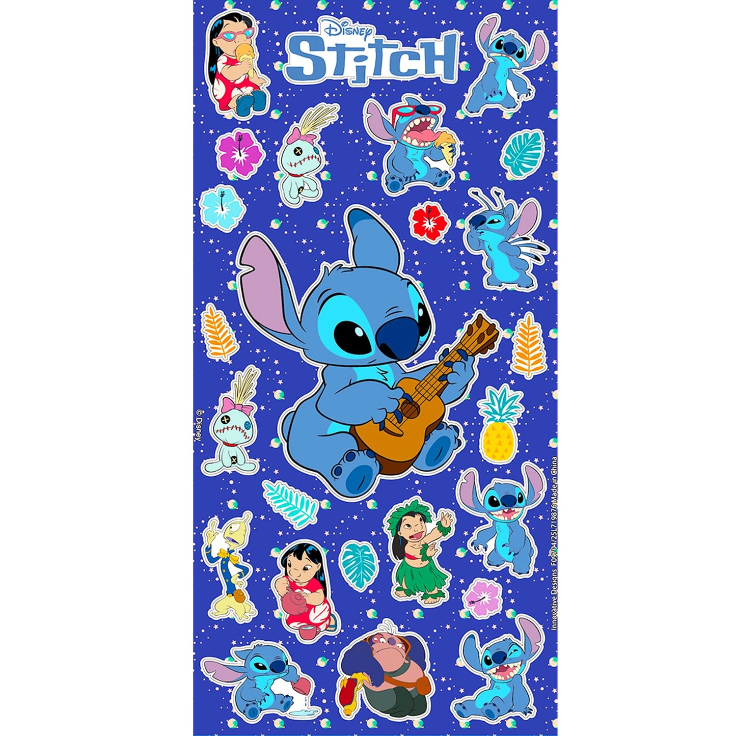 Disney Stitch Tote Bag Set - Lilo and Stitch Accessories Bundle with Stitch Grocery Bag Set with Plus Stickers, Tattoos, More | Stitch Reusable Bags for Kids, Girls, Women