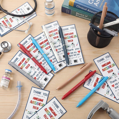 Crtiin 36 Sets Nurse Appreciation Gifts Bulk Funny Anesthesia Pens with Thank You Cards & Ties, Nurses Week Gift 2026, Medical Party Favors for Nursing Staff