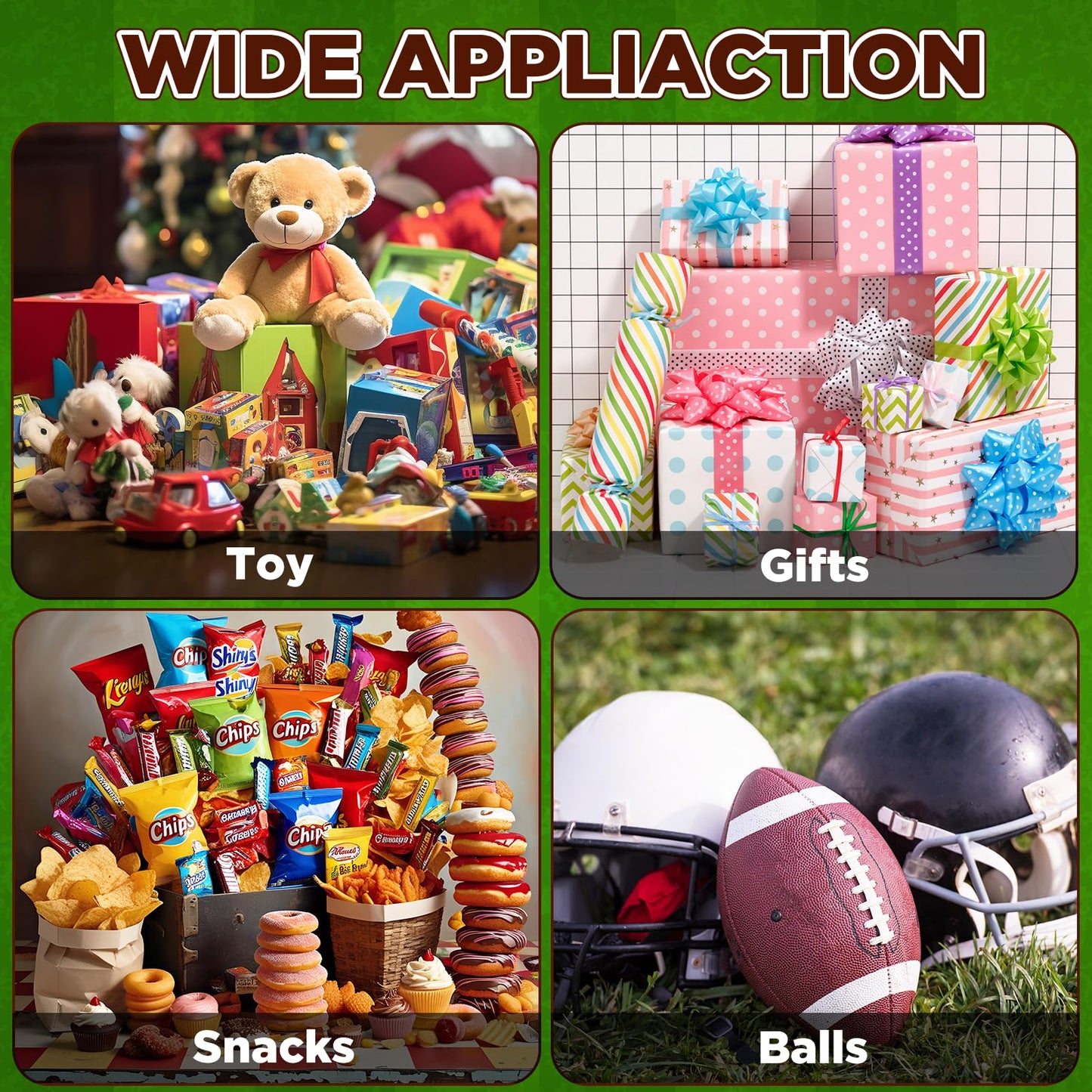 2 Pcs Extra Large Football Gift Bags, Jumbo Party Favor Bag with Handle, Large Capacity Non-Woven Pouch for Sports Supplies, Picnic, Beach, Gift Storage, Birthday, 19.7x15.8x5.1 inch (2)