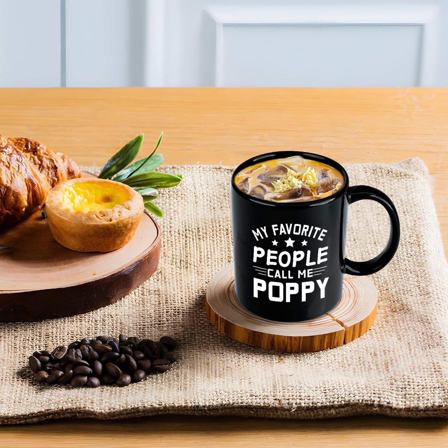 Grandpa Gifts, My Favorite People Call Me Poppy Coffee Mug, Fathers Day Birthday Christmas Gift for Grandpa Dad Grandfather Men Him from Grandkids, 11Oz
