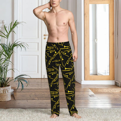 Smiley Face Men'S Pajama Pants Soft Sleep Lounge Pants Pjs Bottoms With Pockets