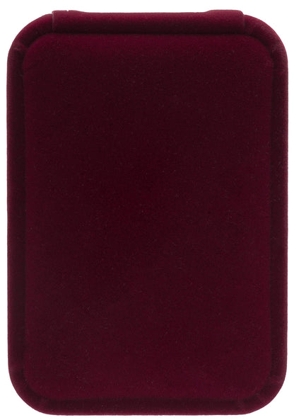 Classic Velvet Jewelry Gift Box Case for Necklace Pendant (Wine Red)