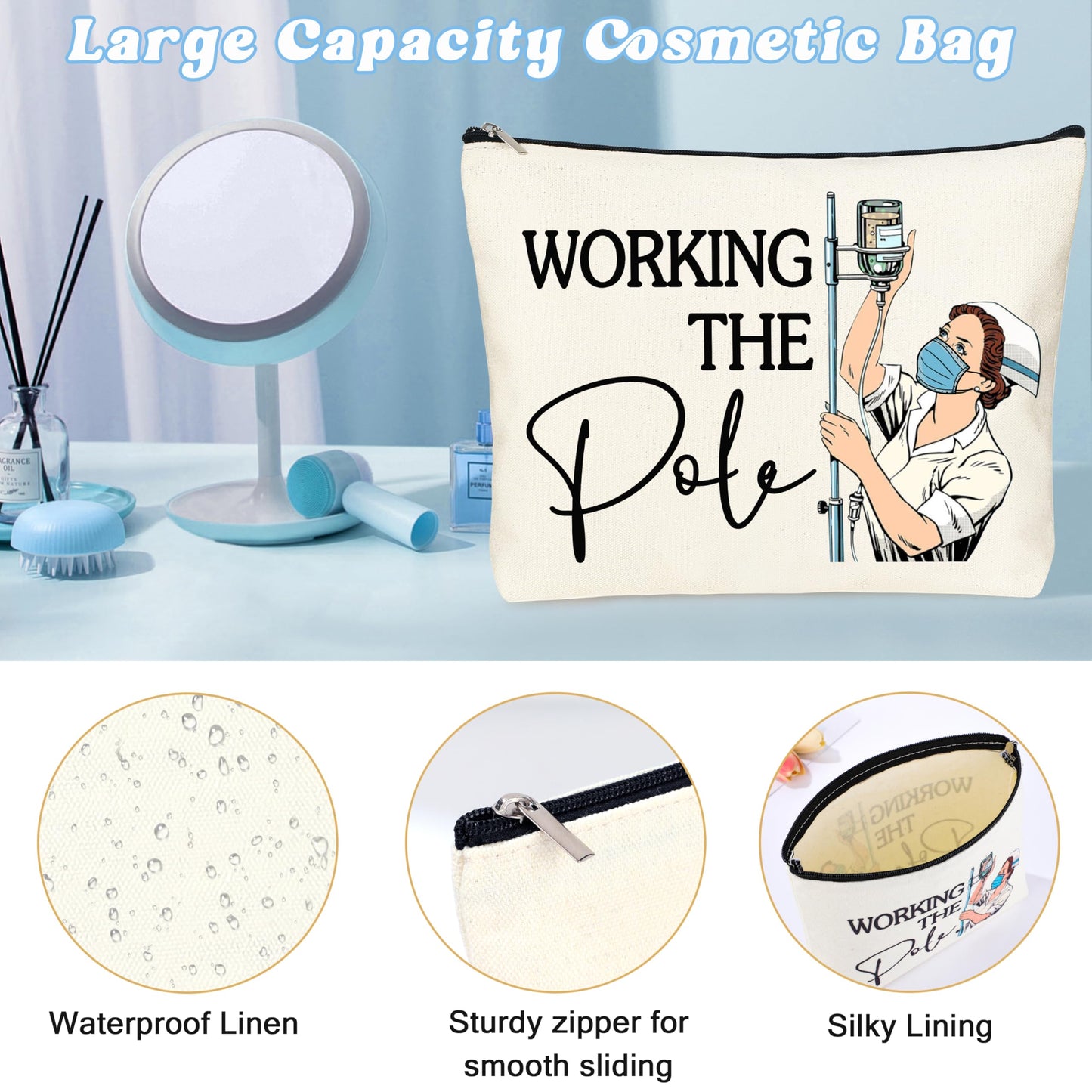 Nurse Gifts Nurses Week Gift Nurse Appreciation Gifts for Women Gift for Nurses Canvas Tote Bag Keychain