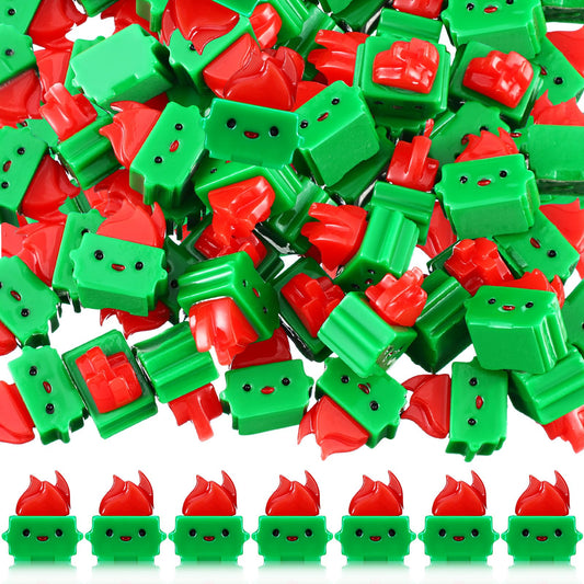 Simgoing 50 Pcs Mini Resin Dumpster Figurines Bulk Miniature Resin Trash Shape Mini Dumpster Desk Accessories Funny Employee Appreciation Gifts for Office Coworkers Teacher Nurse (Green)