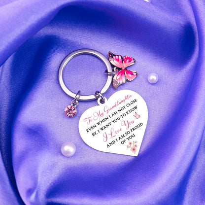 Granddaughter Mothers Day Gifts From Grandma To My Granddaughter Keychain Gifts For Birthday Thoughtful Graduation Gift For Granddaughters Adult Best Teen Grand Daughter Gift From Grandmother
