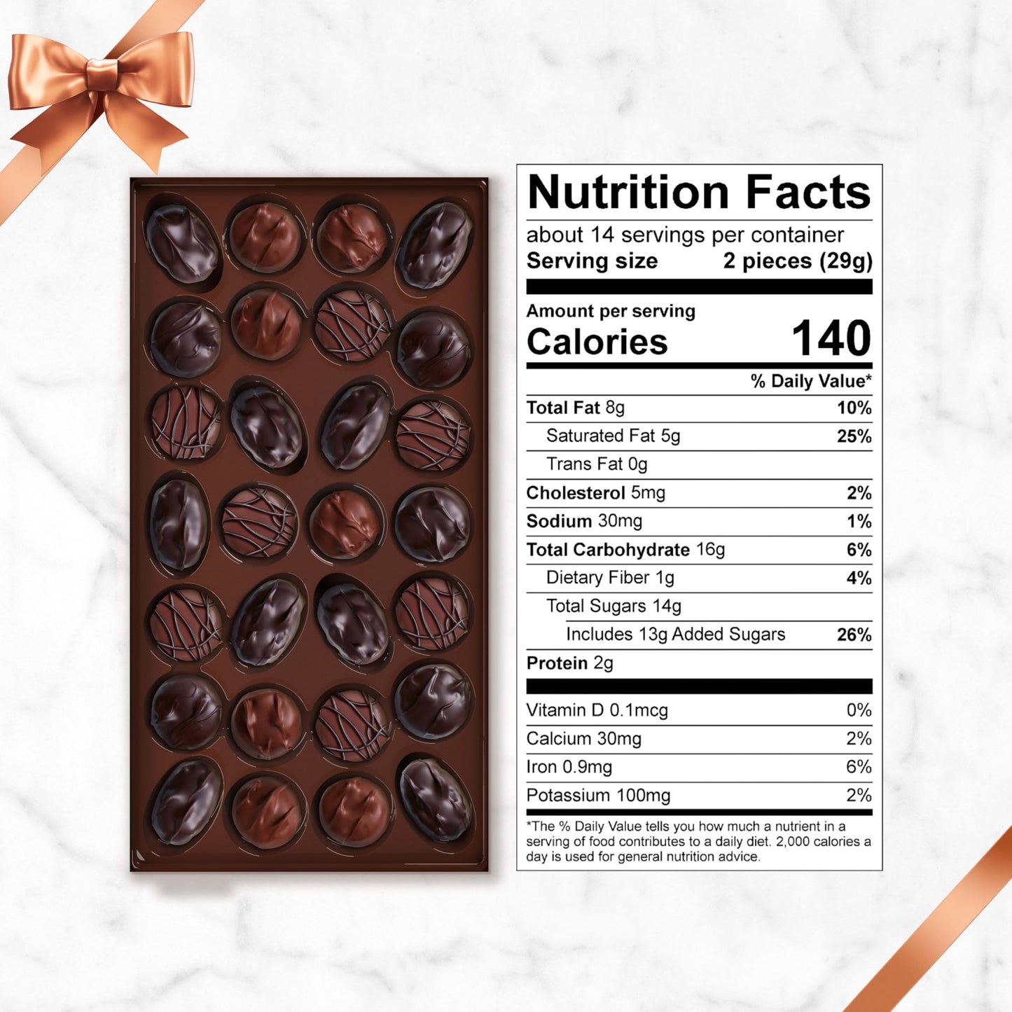 RUSSELL STOVER Assorted Milk & Dark Chocolate Dessert Inspired Truffles Candy Gift Box, 14.9 oz.