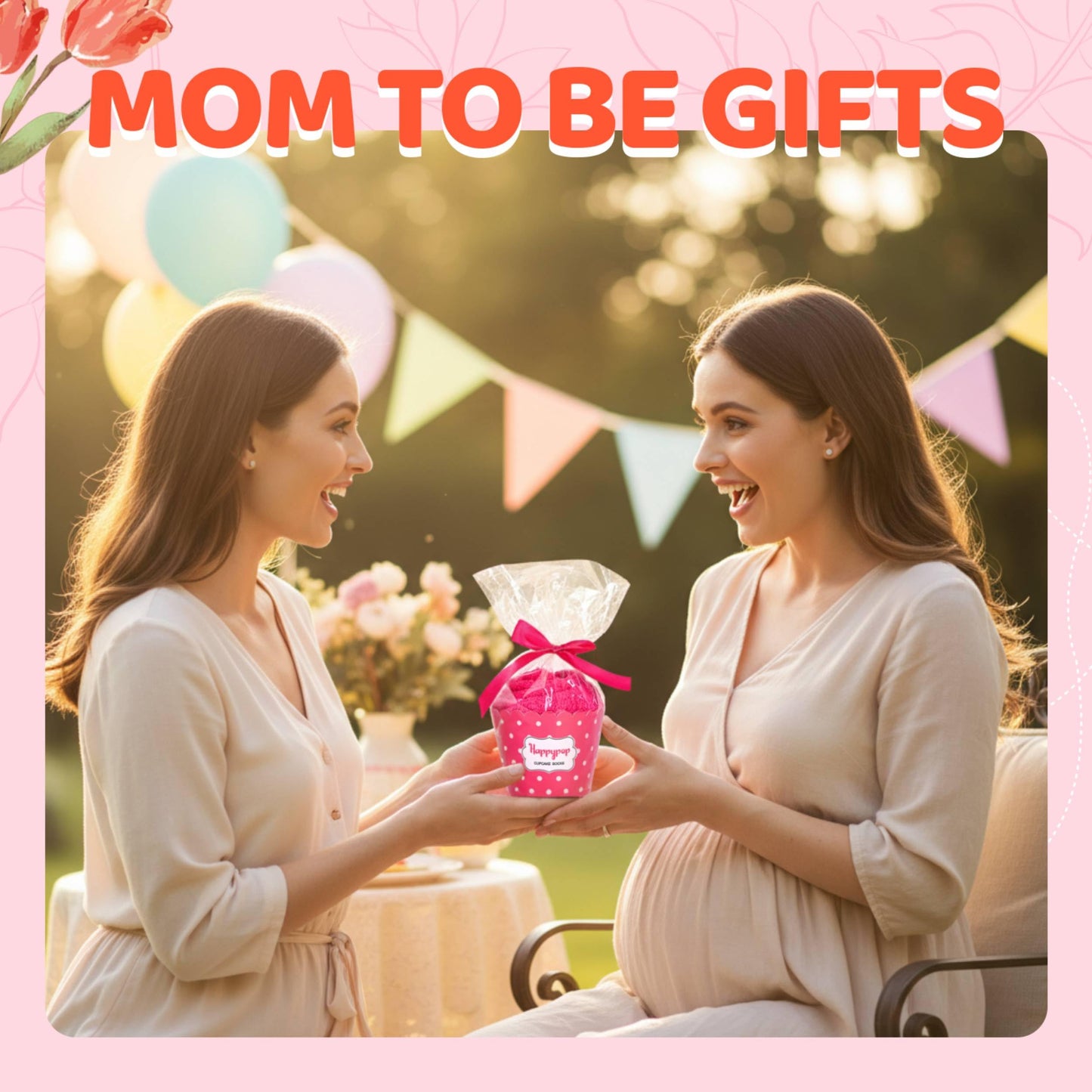 HAPPYPOP Pregnant Mom Gifts - Maternity Socks for Expectant Mothers, Thoughtful Choices for IVF Journeys