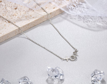 Lesbian Pride Gifts Lesbian Necklace LGBT Pride Necklace Gifts Rhinestone Silver Necklaces