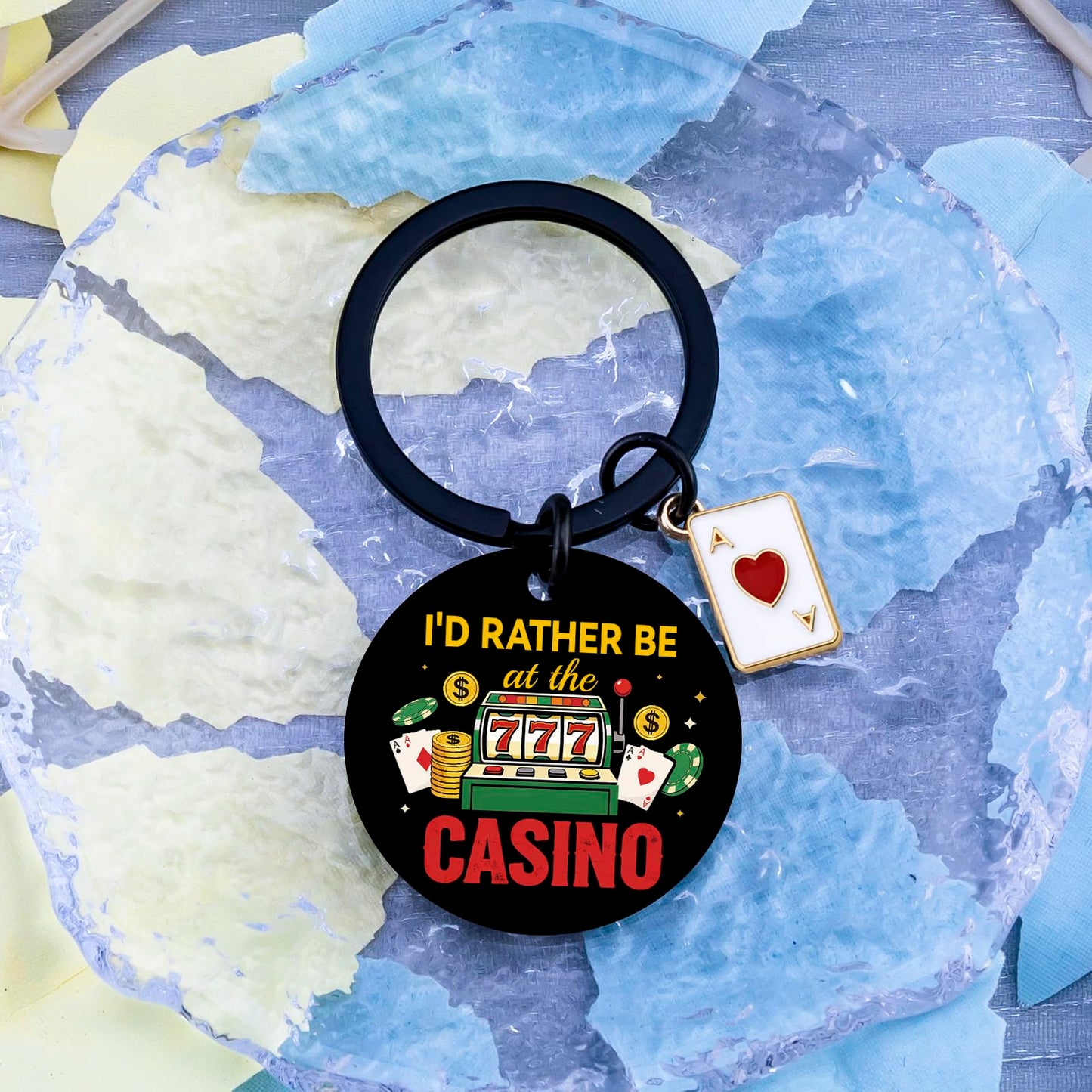 Slot Machine for Men Women Casino Gifts for Gamblers Friends Coworkers Gambling Gifts for Gambling Lovers Lucky Casino Theme Gift Funny Slot Machine Keychain Accessories