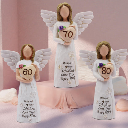 70th Birthday Gifts for Women, Meaningful 70th Birthday Gifts, Sculpted Hand-Painted Figurine