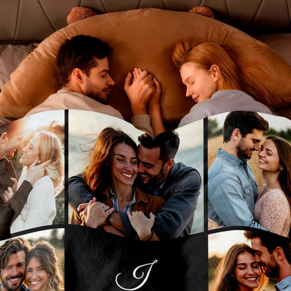 SHIPS NEXT DAY Custom Blanket with Picture Text Personalized Throws Blanket with Photos Customize Blanket Customizable Blankets Customized Gifts for Mom Dad Couple Girlfriend Boyfriend Wife Husband