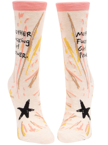 Blue Q Women's Funny Novelty Crazy Crew Socks with Sayings