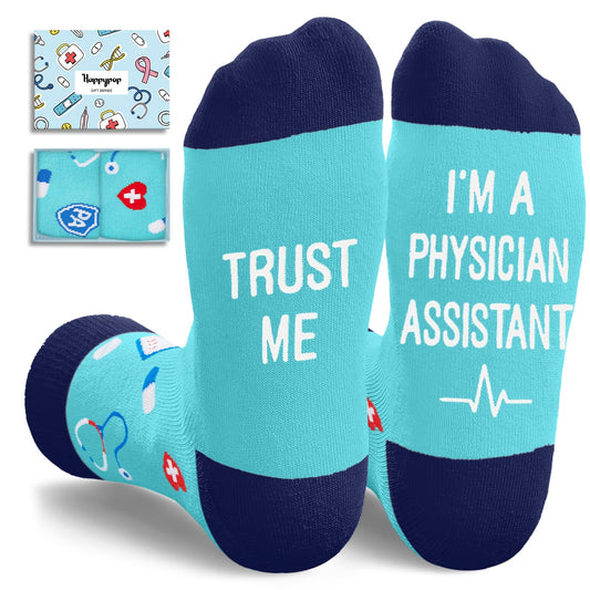 HAPPYPOP EMT Gifts for Men Women - Medical Assistants Gifts Medical Assistants Week Socks