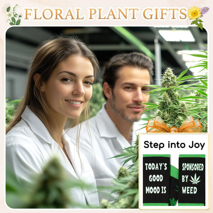 Zmart Weed Gifts for Adult - Weed Marijuana Socks for Women Men, Marijuana Cannabis Gifts