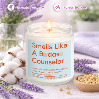Miracu Candle, Counselor Gifts, School Counselor Appreciation Gifts, Funny Psychology Graduation Ideas for Mental Health Therapist Psychologist LPC Women - Guidance, Counseling, Therapy Office Decor