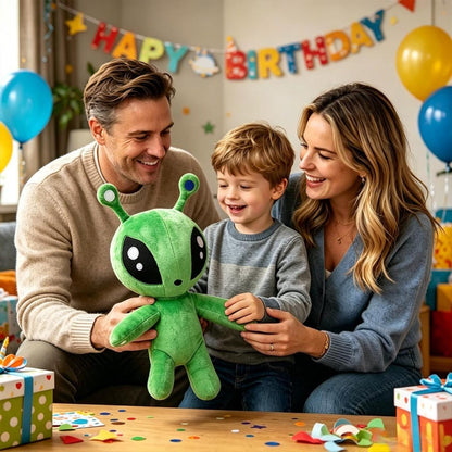 Alien Plush Toy,Green Alien Plush Doll,Soft Alien Creature Pillow for Home Kids’Room Decor,Gift for Animation Fans and Doll Toys