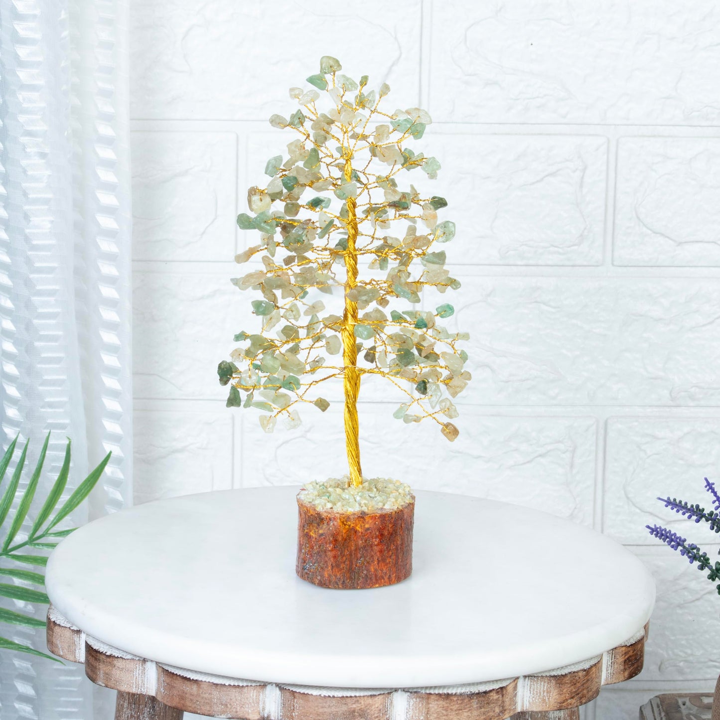 Crocon® Green Jade Healing Crystals Tree Bonsai Desk Decor for Women Home Room Decor Spiritual Gift Meditation Crystals Room & Office Decor Cute House Warming Gifts for Women Mom Birthday her - 10"