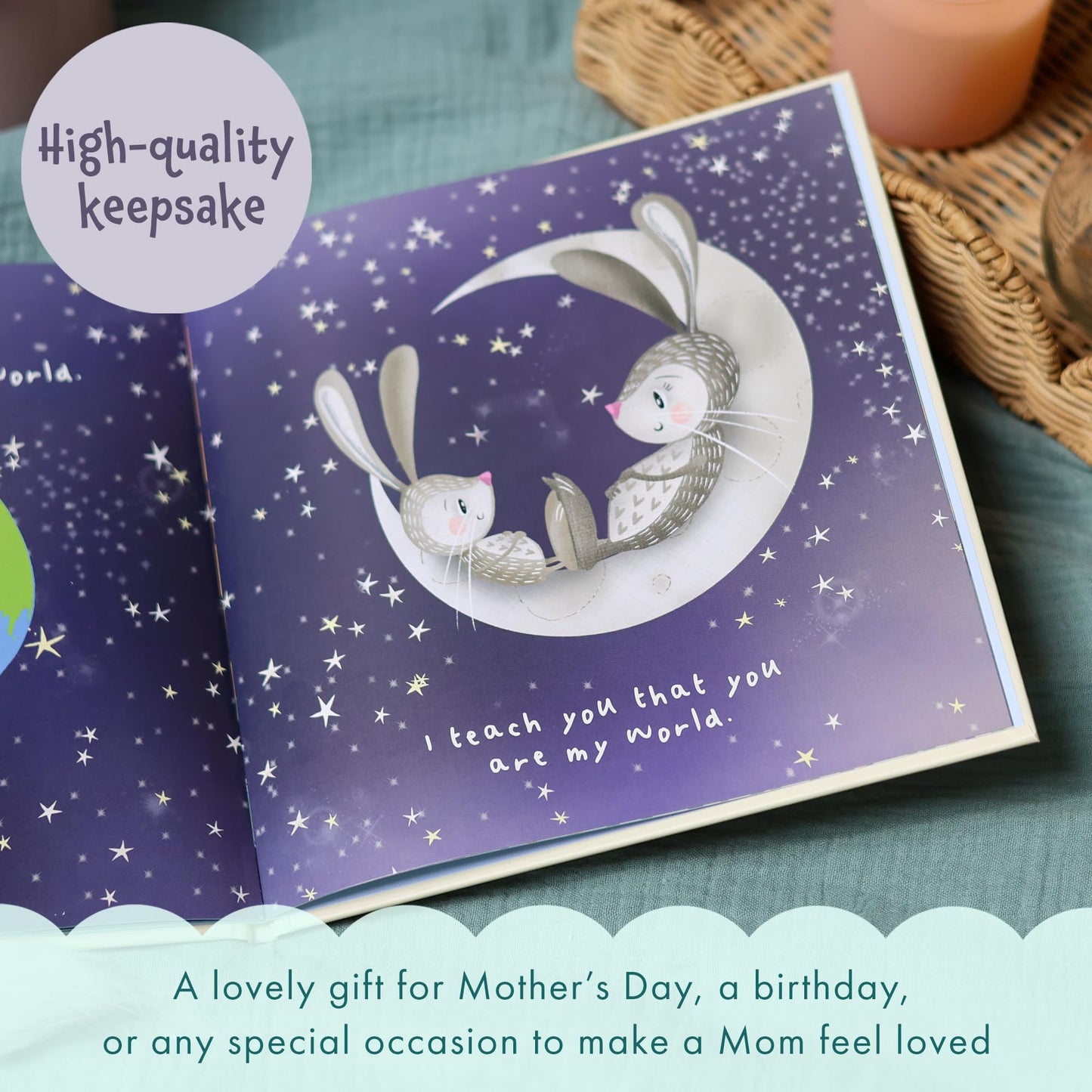 Dear Mommy Love From Me: A Heartwarming Hardcover Gift Book for Moms - Perfect Mother’s Day Gift from Daughter or Son - Personalizable Keepsake for ... Christmas or just because they love Mommy
