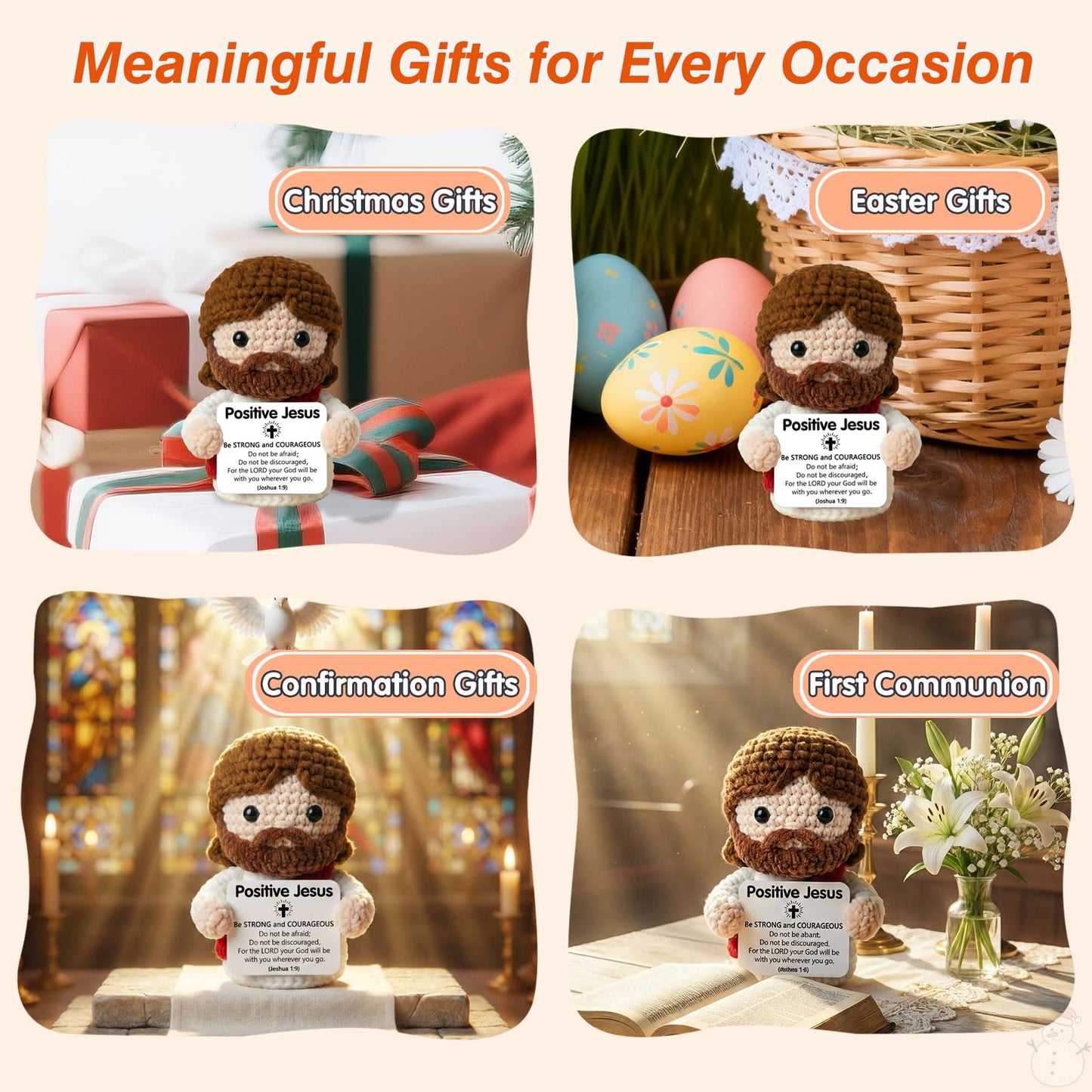 Kindergarten Pre K 5th 8th Grade Graduation Gifts for Boys 6-8-12-14 Jesus Stuffed Animal Plush Doll Confirmation 1st First Communion Baptism Gifts for Teenage Teen Boys