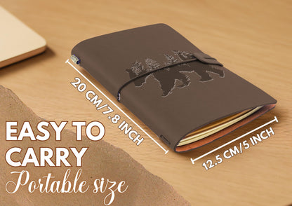 InnoBeta Bear Gifts for Women/Men, Gifts for Bear Lover, Bear Journal, Notebook, Sketchbook, Travel Diary, 7.8x5 Inches