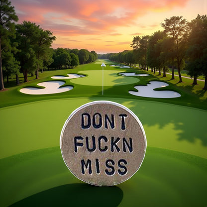 BWESOO Adult Humor Novelty Golf Ball Markers Funny Golf Ball Marker for Men with Funny Words Unique Golf Gag Gifts for Men or Women Golfers,On-Course Accessories,Golf