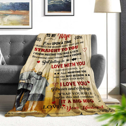 Mother's Day Wife Gift from Husband - Gift for My Wife Mothers Day - Wedding Anniversary Romantic Gift for Women Her - Gifts for Wifes Birthday - to My Wifes Throw Blanket 60 x 50 inch
