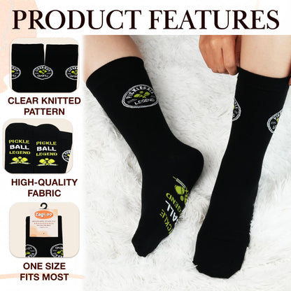 ZAGKOO Funny Sports Socks for Men, Women - Biking, Hiking, Skiing, Basketball, Pickleball, Disc Golf Socks - Christmas Gifts