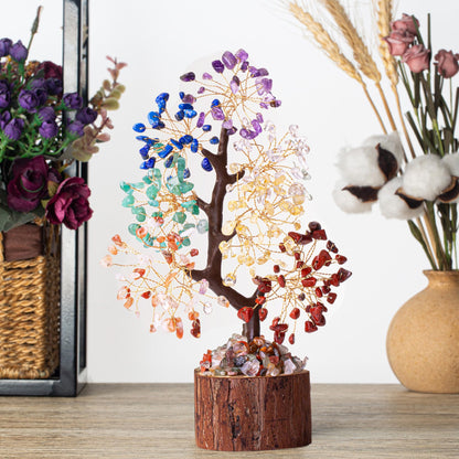 MAIBAOTA 7 Chakra Tree Crystal Tree of Life Decor Birthday Gifts for Women Healing Crystals for Positive Energy Spiritual Gift for Sister and Mom Housewarming Gifts New Home Money Trees Decoration