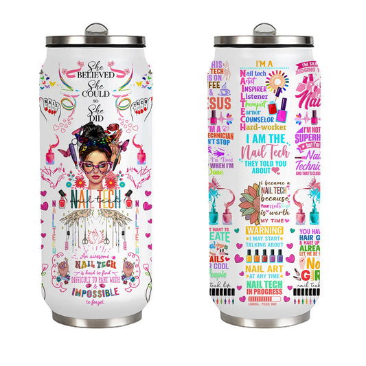 Nail Tech Tumbler Gifts For Women Girls, Gift For Nail Technicians Manicurist,Cosmetologist Beauty Salon Tumbler For Women 17 Oz