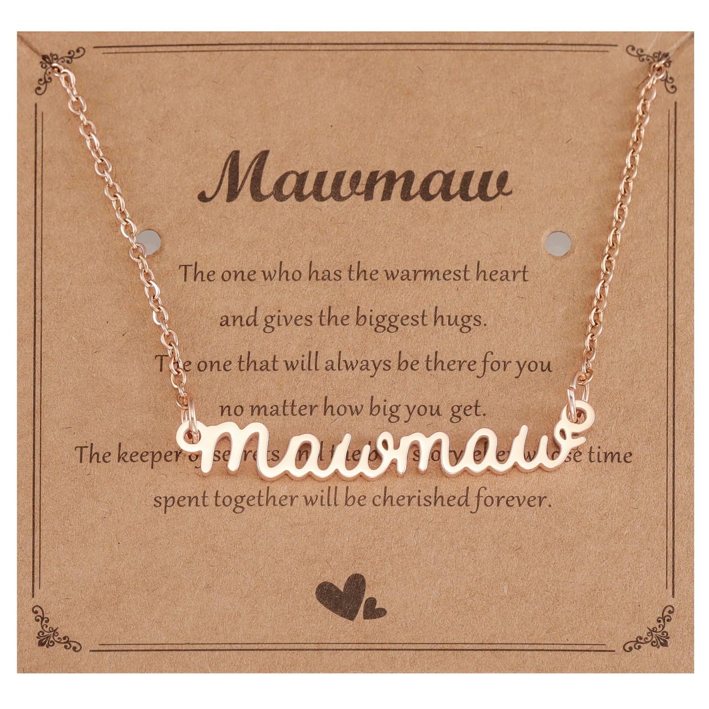 Mawmaw Gifts Necklace for Women Grandma Birthday Wedding Ideas Best Mawmaw Necklace