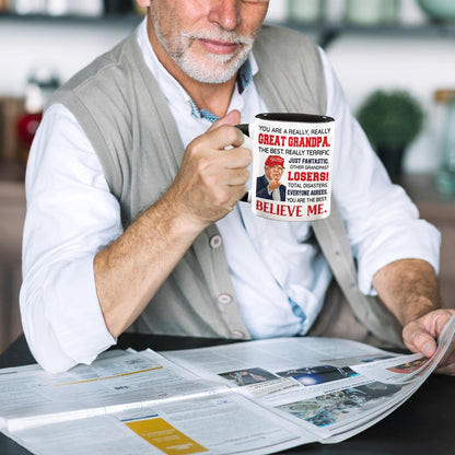 Grandpa Father Day Gift - Grandpa Gifts - Best Grandfather Ever Gifts From Grandchildren - Funny Gift For Grandfather - Father's Day Birthday Christmas Idea - Grandpas Ceramic Mug11 Oz