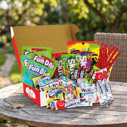 Assorted Candy Box - 41 Piece Gift Basket - Treat Boxes for College Students, Office & Family - Ultimate Birthday Gifts for Men, Women & Teens - Candy Box Gift Set