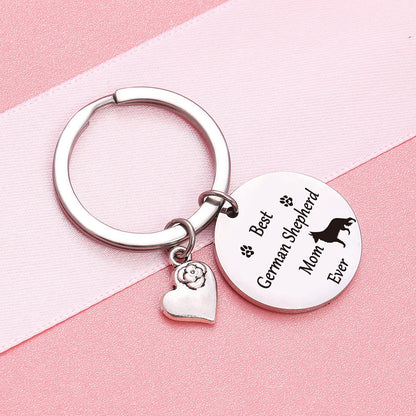 NOTHERS RSZOTW German Shepherd Keychain - German Shepherd Dog Mom Gifts - Dog Keychain