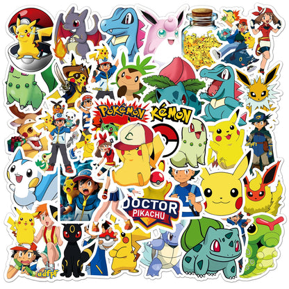 50PCS Cartoon Monster Stickers Waterproof & Durable Cute Decals for Perfect for Laptops, Phones, Skateboards, Luggage,Assorted Funny for Gifts, Party Favors.